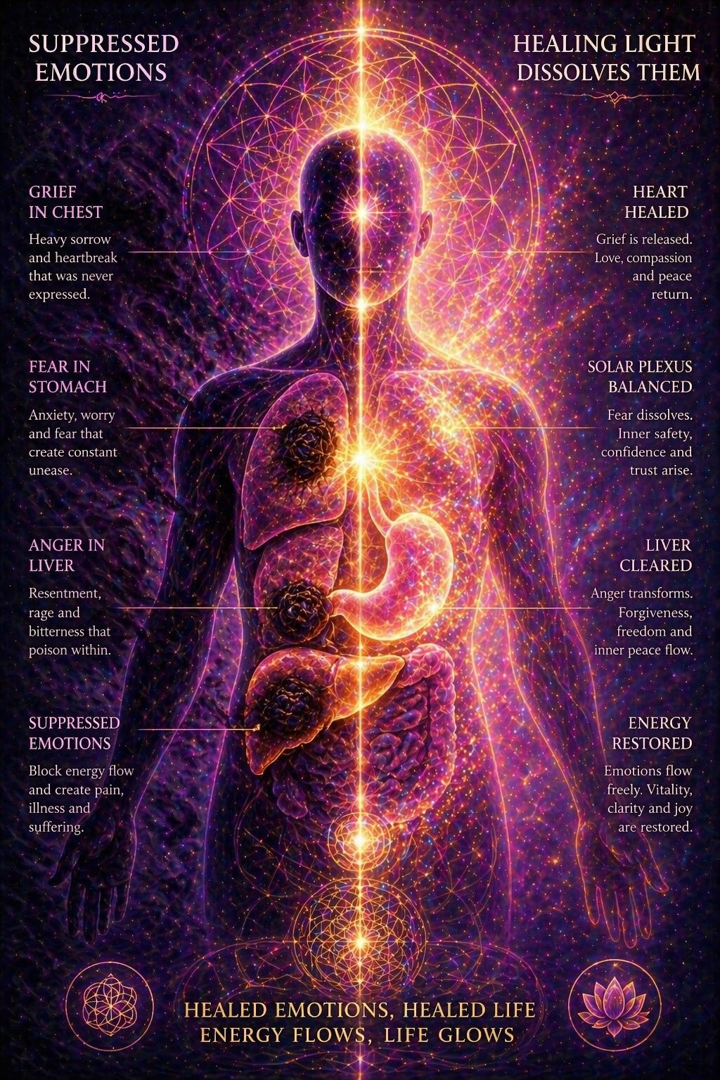 Suppressed emotions stored in gut body anxiety healing